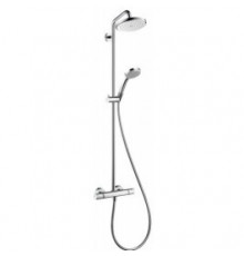 Душевая система с термостатом Hansgrohe Croma 220 Showerpipe 27185000 