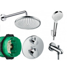 Душевая система скрытого монтажа Hansgrohe Ecostat 6 в 1 (20190006)