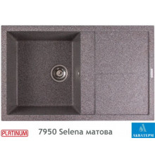 Гранітна кухонна мийка Platinum 7950 Selena матова Мікс