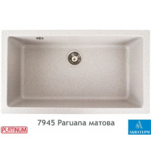 Гранітна кухонна мийка Platinum 7945 Paruana матова Топаз