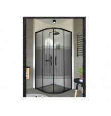 Душова кабіна Armaform Elbe Spagetti Black Standart 900x900x1900 (Aquaform) півкругла розсувна R 550