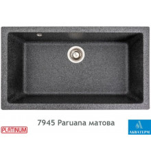 Гранітна кухонна мийка Platinum 7945 Paruana матова Графіт