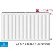 Сталевий радіатор Hi-Therm 22 тип 600х600 бокове підключення