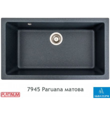 Гранітна кухонна мийка Platinum 7945 Paruana матова Антрацит